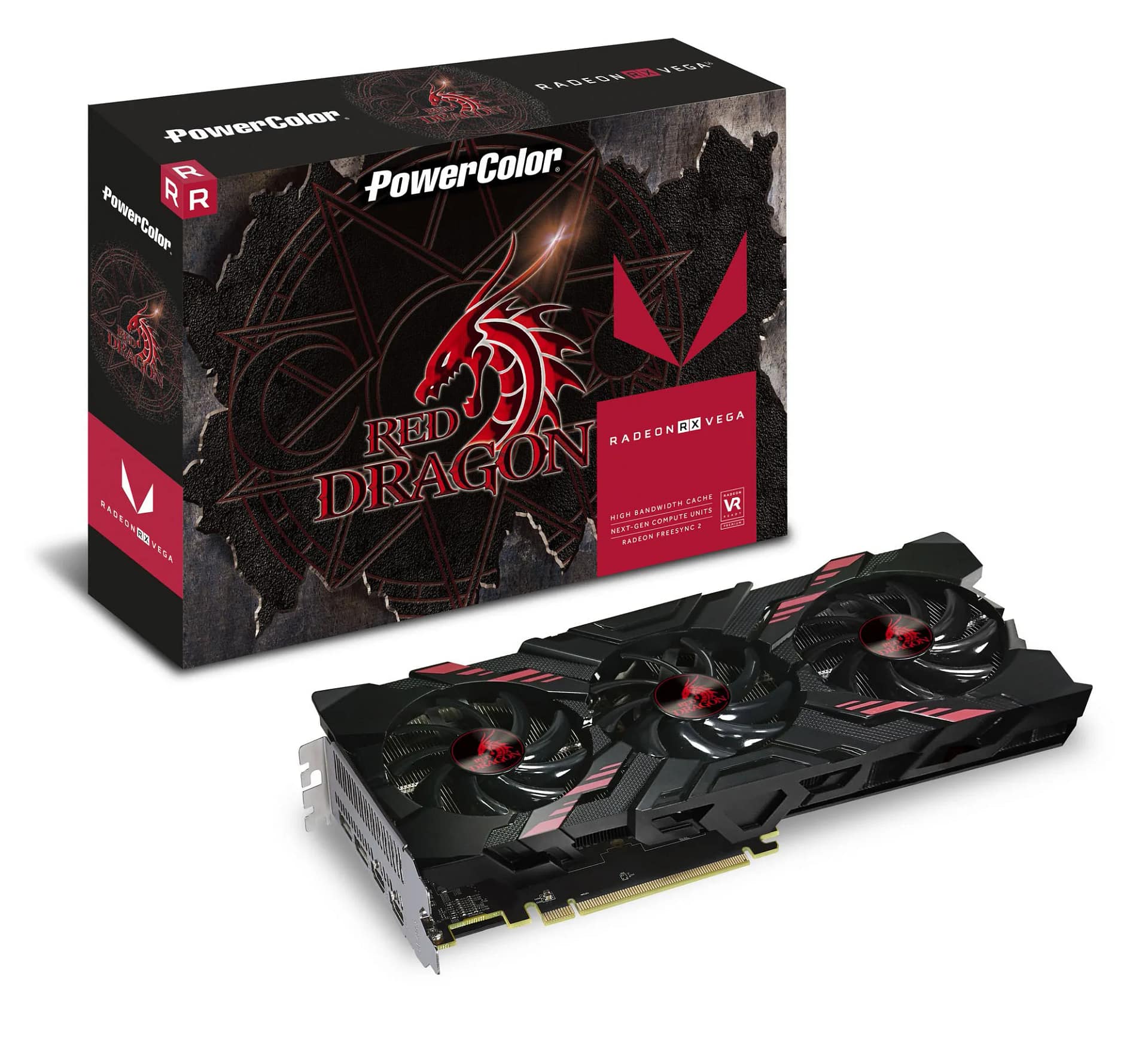 中古 Radeon RX Vega 56 RED DRAGON 8GB PowerColor's Red Dragon RX Vega 56 Set to Launch March 28