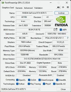 rtx 4070 ti tuf gaming oc edition